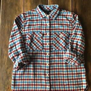 J crew multicolor plaid shirt